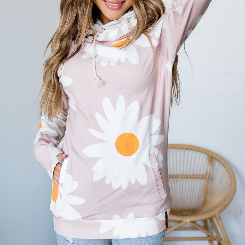 Ampersand Ave &Ave Lazy Daisy Doublehood Hoodie